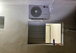 Instalação com acabamento